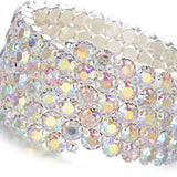 Colorful Rhinestone Arm Ring Bracelet Stretch Bracelet