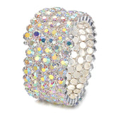 Colorful Rhinestone Arm Ring Bracelet Stretch Bracelet