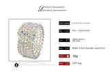 Colorful Rhinestone Arm Ring Bracelet Stretch Bracelet