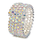 Colorful Rhinestone Arm Ring Bracelet Stretch Bracelet