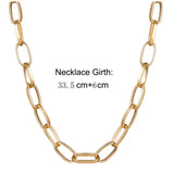 Chunky Thick Lock Choker Chain Necklace Punk Rock Twist Silver