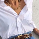 Chunky Thick Lock Choker Chain Necklace Punk Rock Twist Silver