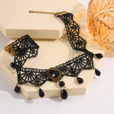 Crystal Tassel Choker Halloween Party Jewelry