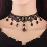 Crystal Tassel Choker Halloween Party Jewelry