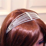 Crystal Head Chain Wedding Bridal Hair Accessory