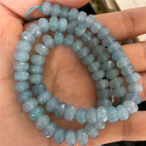 Chalcedony Faceted Abacus Rondelle Stone 5x8mm Loose Beads