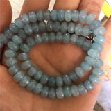 Chalcedony Faceted Abacus Rondelle Stone 5x8mm Loose Beads