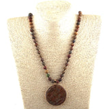 Bohemian Natural Stone Pendant Necklaces
