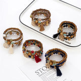 Bohemian Style Wooden Bead Bracelet for Women