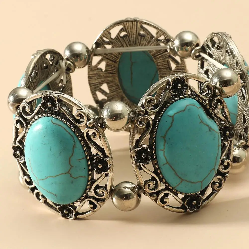 Boho Elastic Bracelets Bangle Vintage Stretch Bohemian Femme