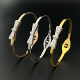 Bow Chain Bracelet Metal Plated Bolt Chain Party Jewelry