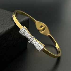 Bow Chain Bracelet Metal Plated Bolt Chain Party Jewelry