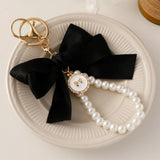 Bowknot Keychain for Women Bag Charm Pendant Car Key Chain Accessory