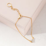 925 Silver Crystal Malachite Chains Bracelet for Women