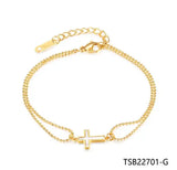 Women's Bracelet with Charms, Engagement Bracelet