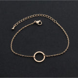 Bead Round O Charms Bracelet Women's Engagement LVSL02