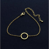 Bead Round O Charms Bracelet Women's Engagement LVSL02