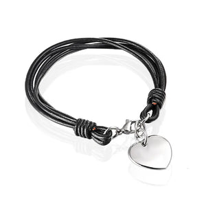 Heart Charms Bracelet for Women Love Engagement