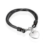 Heart Charms Bracelet for Women Love Engagement