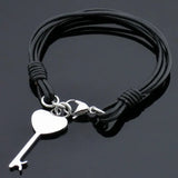 Heart Charms Bracelet for Women Love Engagement