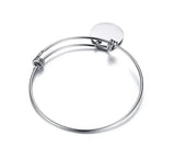 Round SILVER Charms Women's Bracelet Engagement