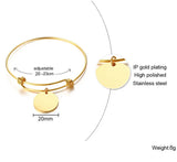 Round SILVER Charms Women's Bracelet Engagement