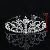 Crystal Tiaras Headband Flower Girls Bridesmaid Wedding Hair Accessories