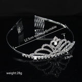 Crystal Tiaras Headband Flower Girls Bridesmaid Wedding Hair Accessories