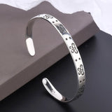 Butterfly Bracelets Silver Plated Jewelry Retro Bangles TYB113