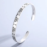 Butterfly Bracelets Silver Plated Jewelry Retro Bangles TYB113