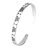 Butterfly Bracelets Silver Plated Jewelry Retro Bangles TYB113