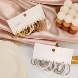 Butterfly Pearl Earrings Set Personalized Creative Earrings 5-pc Jewelry Set