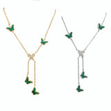 Butterfly Pendant Anklets Foot Chain for Women Summer Tassel Beach Leg Bracelet
