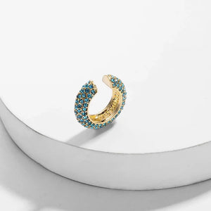 CZ Zircon Clip Earrings Set Bridal Wedding Earclip Jewelry