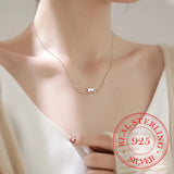 Cat Curved Personality 925 Sterling Silver Choker Necklaces