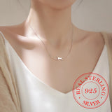 Cat Curved Personality 925 Sterling Silver Choker Necklaces
