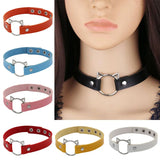Cat Ear PU Leather Choker Necklace Women Chocker Necklaces