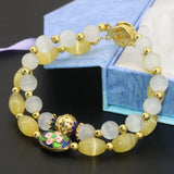 Cat Eyes 8*12mm Barrel Rice Beads Bracelets for Weddings