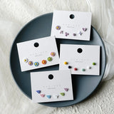 Ceramic Earrings Set - Women's Jewelry