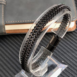 Golden Stainless Steel Chain Bracelet for Men Punk Hiphop Rock Bangle