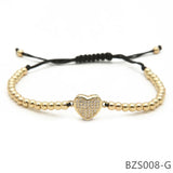 Chain Rope Beads Bracelets For Women Engagement BZS008-R