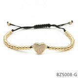 Chain Rope Beads Bracelets Engagement BZS008-R