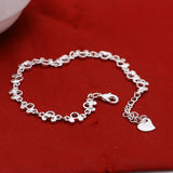 925 Sterling Silver Mickey Hand Chain Bracelet for Women Gift