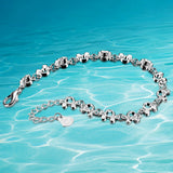 925 Sterling Silver Mickey Hand Chain Bracelet for Women Gift