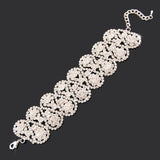 925 Silver Zircon Crystal Women Bracelet Wedding Jewelry