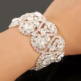 925 Silver Zircon Crystal Women Bracelet Wedding Jewelry