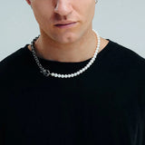 Stainless Steel Chain Necklace with Toggle Clasp, Men's Jewelry