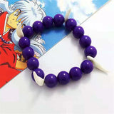 Inuyasha Necklace Spirit Rosary Beaded Logo Pendant Jewelry Gift