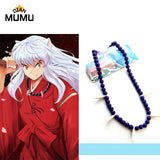 Inuyasha Necklace Spirit Rosary Beaded Logo Pendant Jewelry Gift