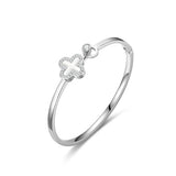 Four-Leaf Clover Charm Bracelet Rose Golden Bangle Women Jewelry